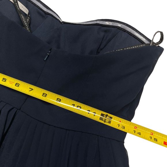 Jenny Yoo Annabelle Navy Size 4 Dress Formal Convertible Navy Prom Bridesmaid - Picture 14 of 16